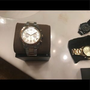 Silver and gold Michael Kors watch🌸